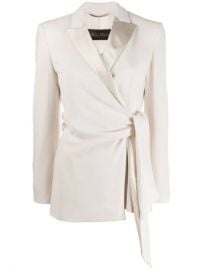 tie waist blazer at Farfetch